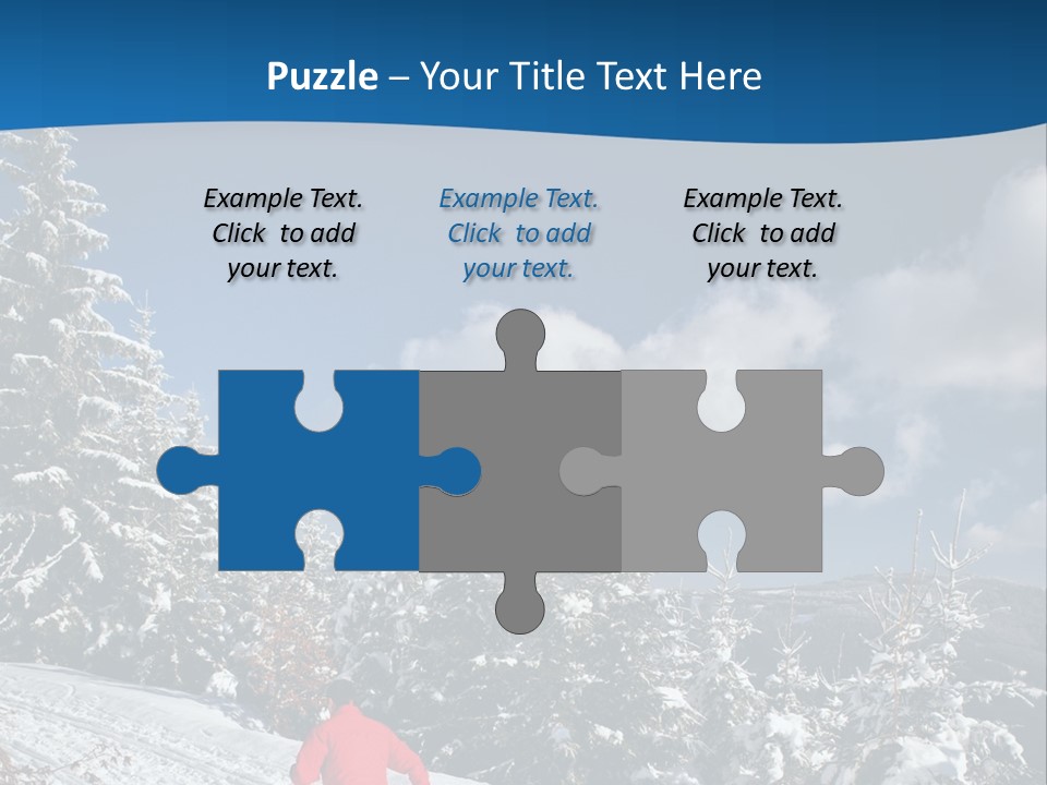 A Person In A Red Jacket Skiing Down A Hill PowerPoint Template