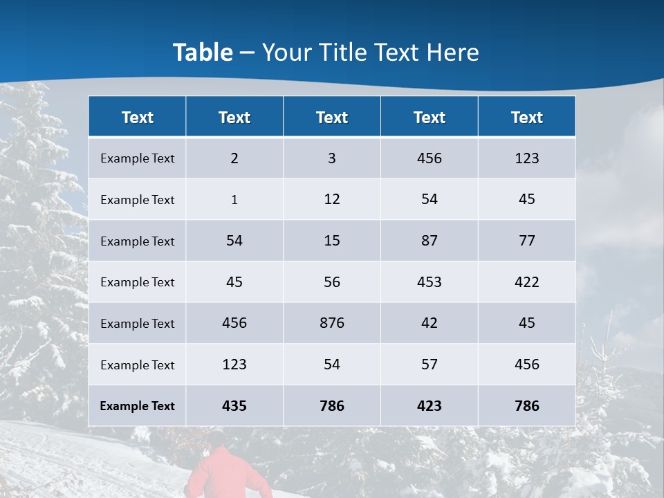 A Person In A Red Jacket Skiing Down A Hill PowerPoint Template