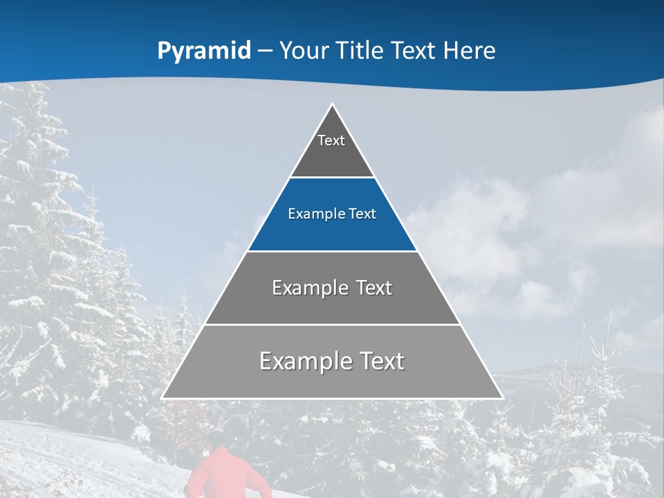 A Person In A Red Jacket Skiing Down A Hill PowerPoint Template