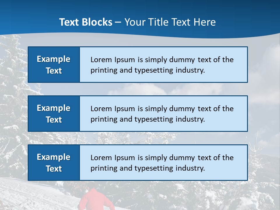 A Person In A Red Jacket Skiing Down A Hill PowerPoint Template