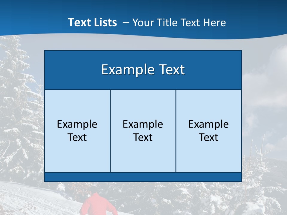 A Person In A Red Jacket Skiing Down A Hill PowerPoint Template