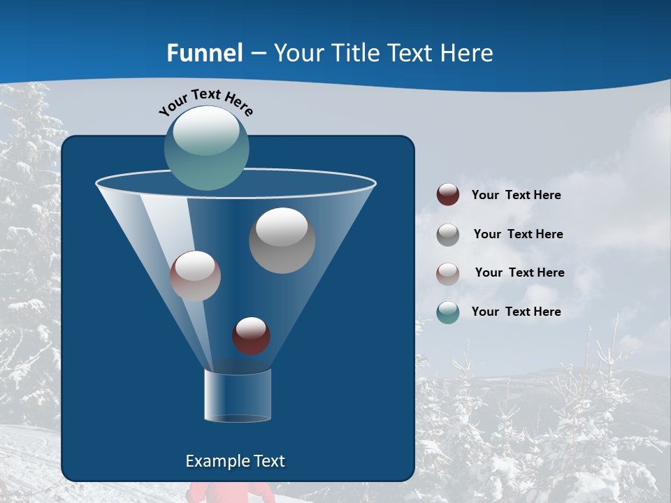 A Person In A Red Jacket Skiing Down A Hill PowerPoint Template