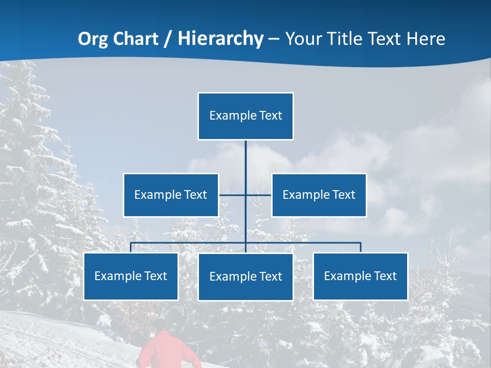 A Person In A Red Jacket Skiing Down A Hill PowerPoint Template