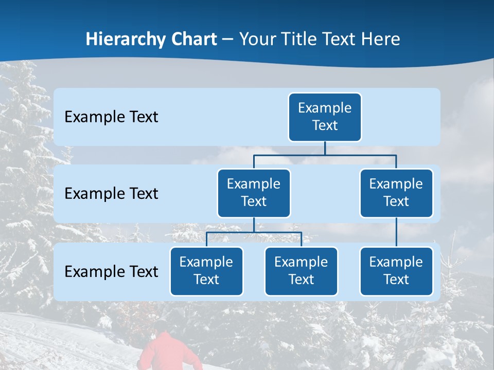 A Person In A Red Jacket Skiing Down A Hill PowerPoint Template