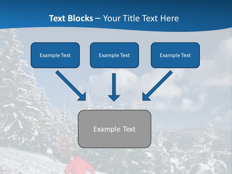 A Person In A Red Jacket Skiing Down A Hill PowerPoint Template