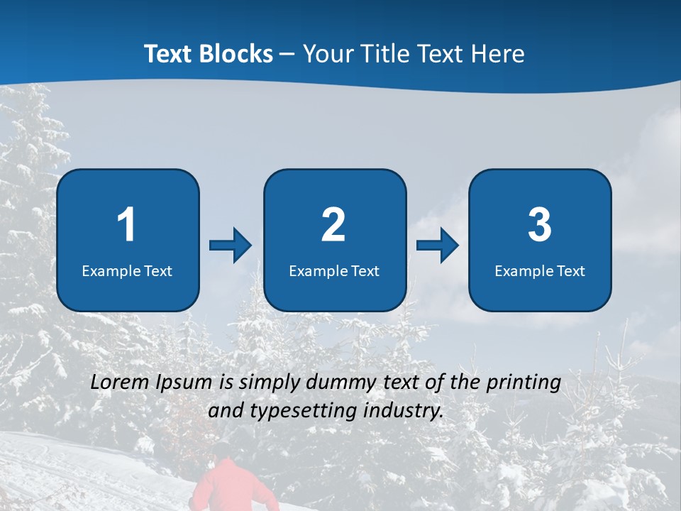 A Person In A Red Jacket Skiing Down A Hill PowerPoint Template