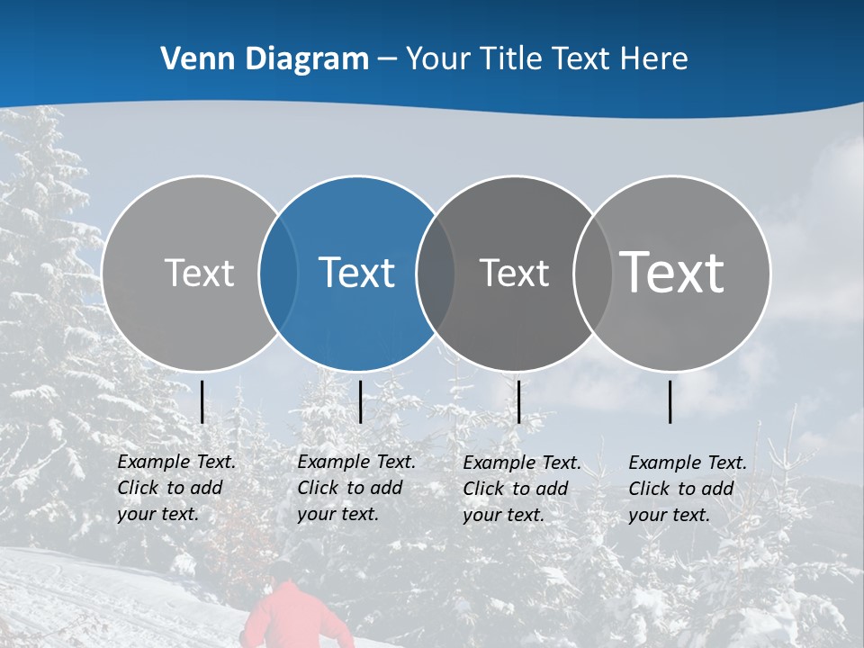 A Person In A Red Jacket Skiing Down A Hill PowerPoint Template