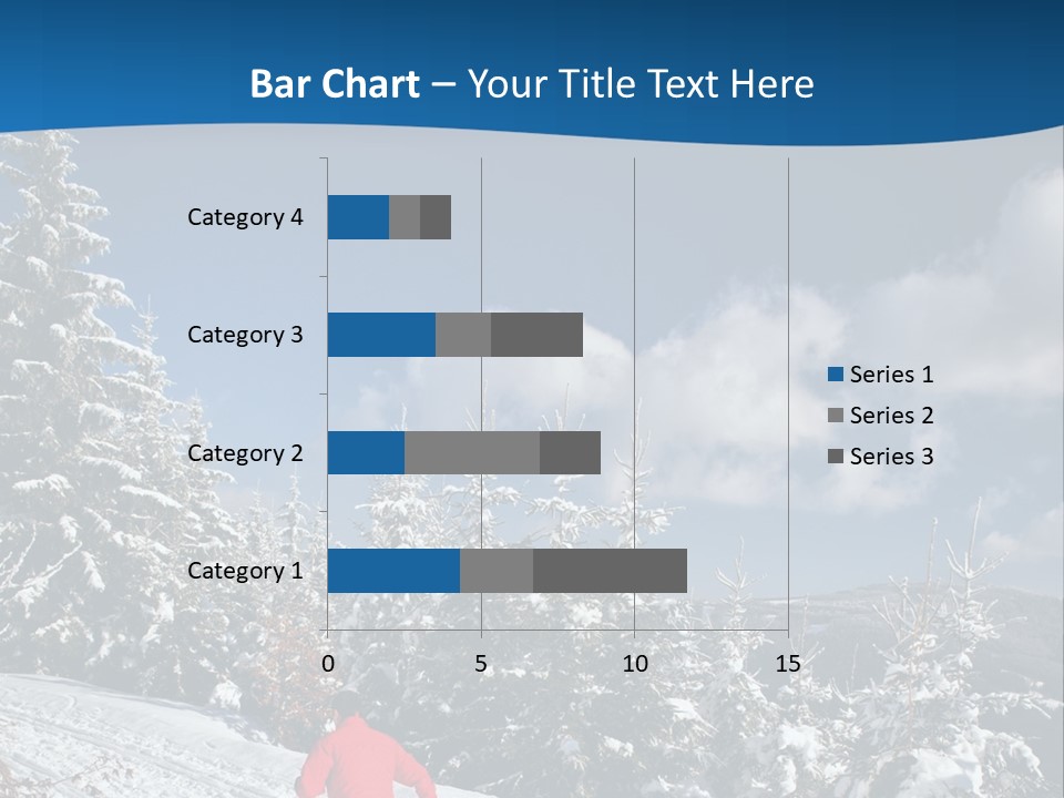 A Person In A Red Jacket Skiing Down A Hill PowerPoint Template