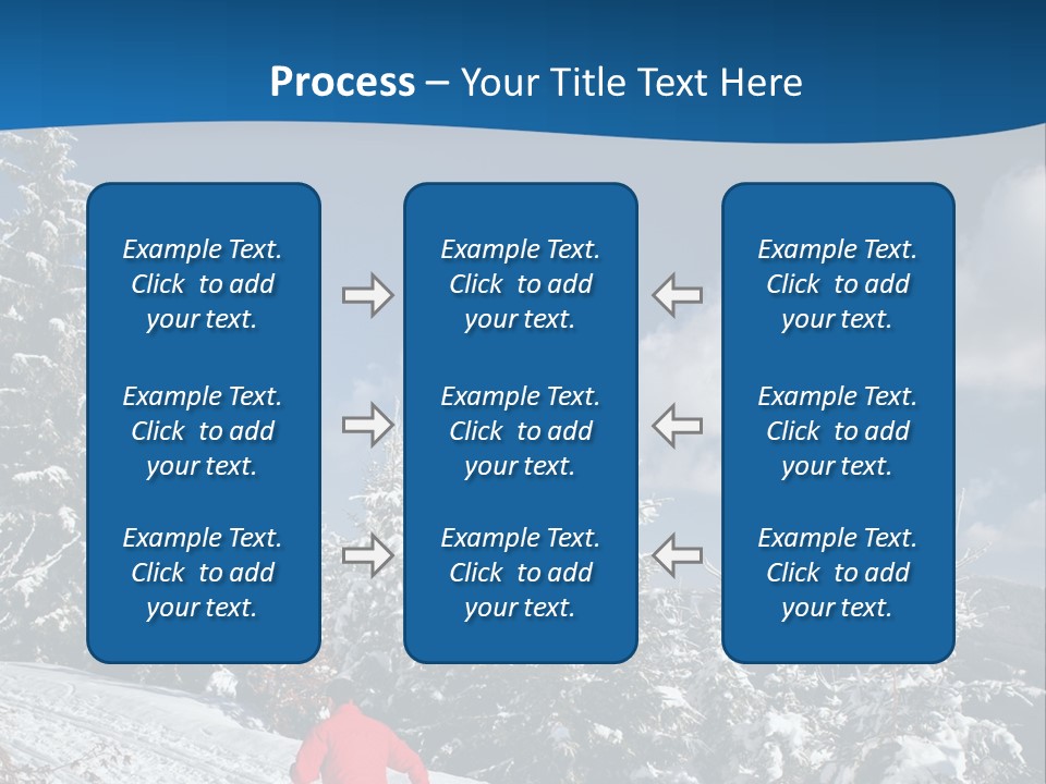 A Person In A Red Jacket Skiing Down A Hill PowerPoint Template