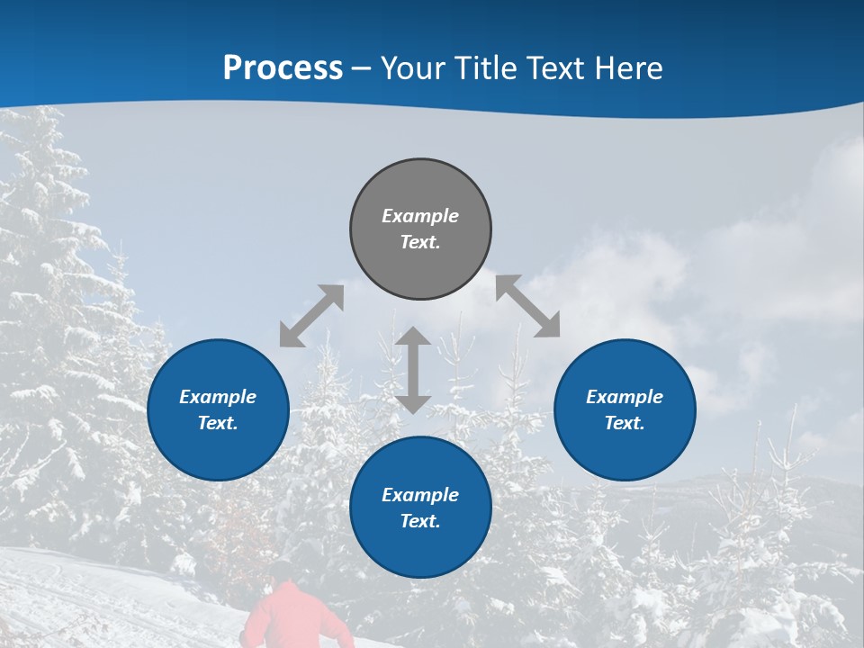 A Person In A Red Jacket Skiing Down A Hill PowerPoint Template