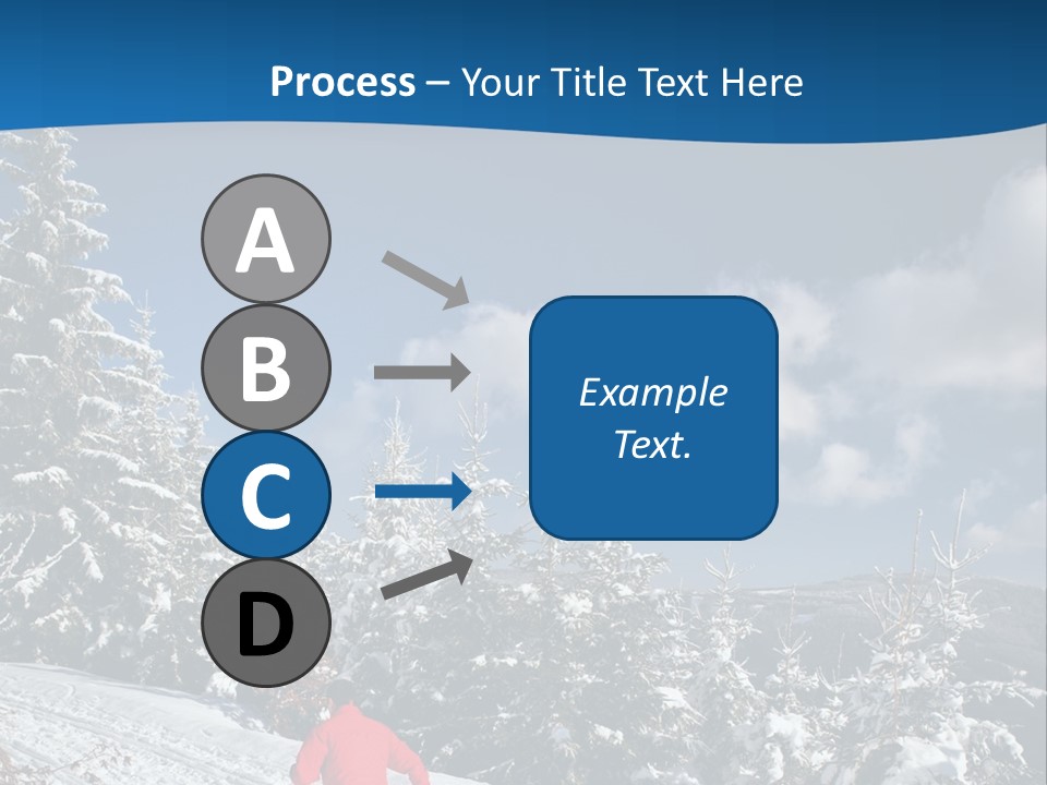 A Person In A Red Jacket Skiing Down A Hill PowerPoint Template