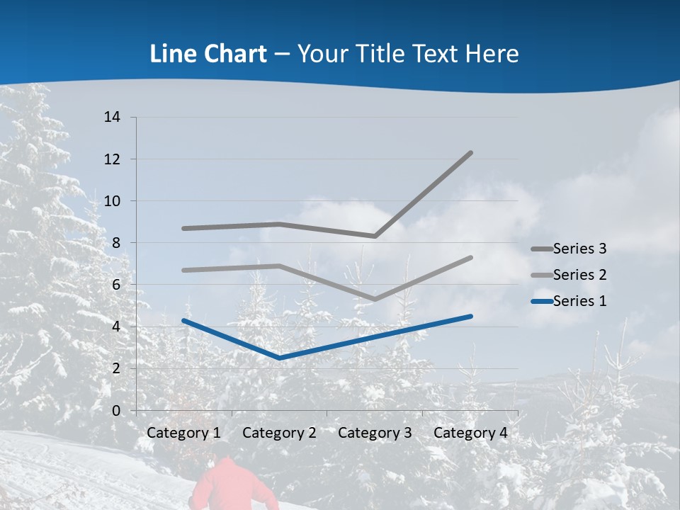 A Person In A Red Jacket Skiing Down A Hill PowerPoint Template