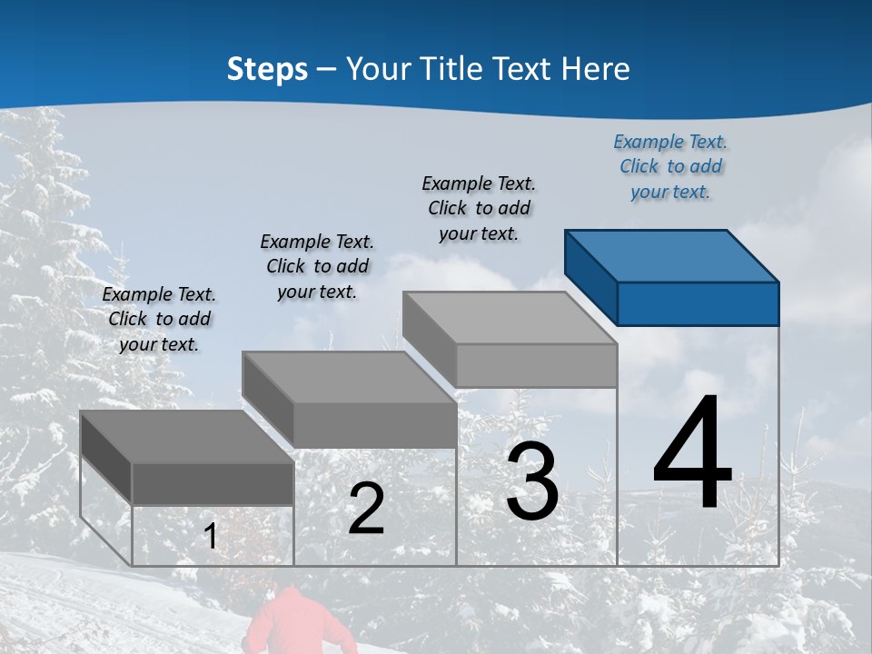 A Person In A Red Jacket Skiing Down A Hill PowerPoint Template