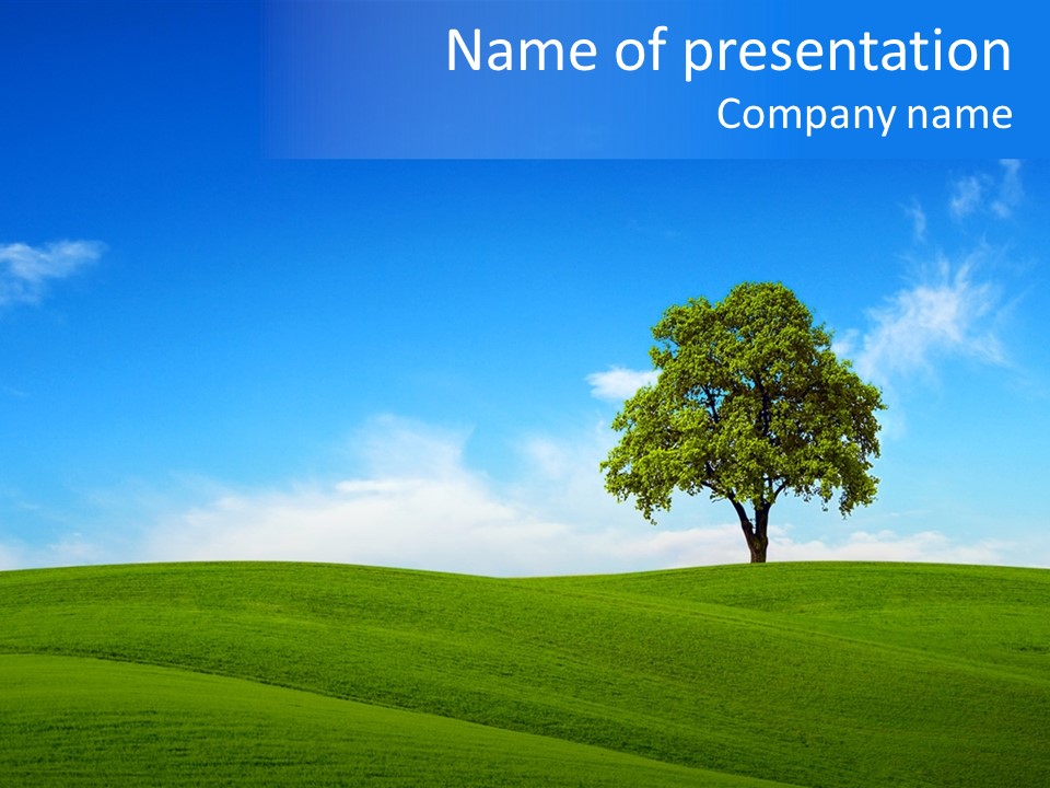 Landscape Old Horizon PowerPoint Template