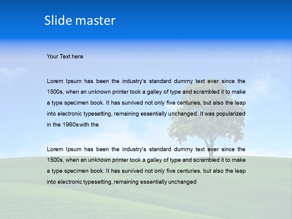 Landscape Old Horizon PowerPoint Template