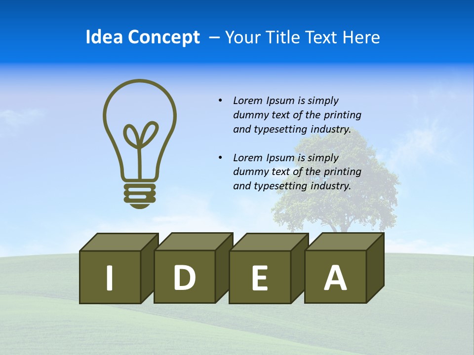 Landscape Old Horizon PowerPoint Template