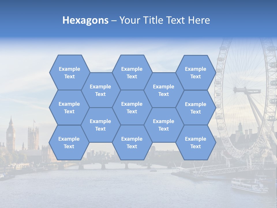 Built Structure Big Ben London Eye PowerPoint Template