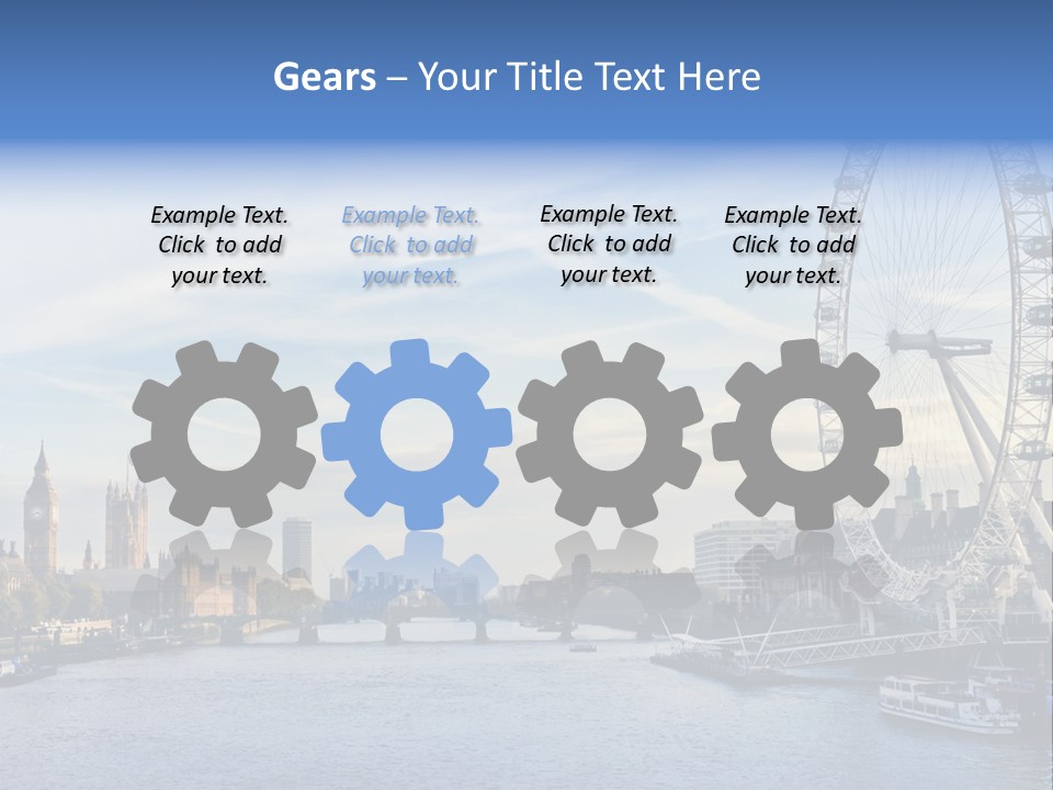 Built Structure Big Ben London Eye PowerPoint Template