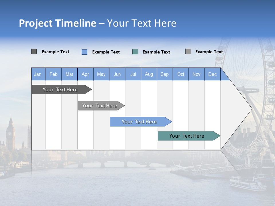 Built Structure Big Ben London Eye PowerPoint Template