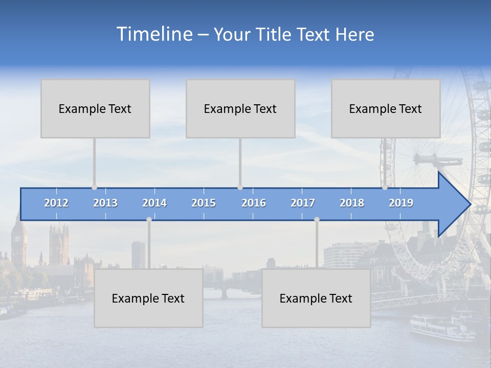 Built Structure Big Ben London Eye PowerPoint Template