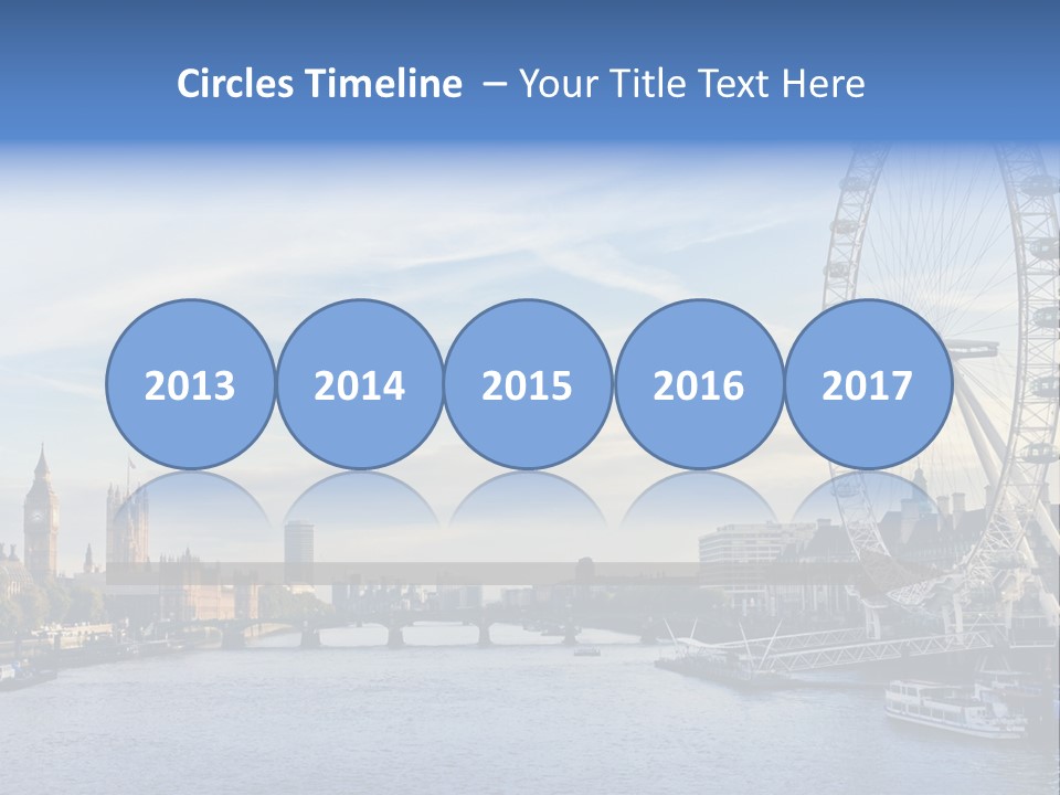 Built Structure Big Ben London Eye PowerPoint Template