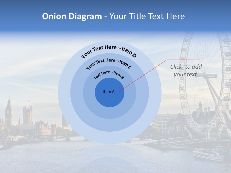 Built Structure Big Ben London Eye PowerPoint Template