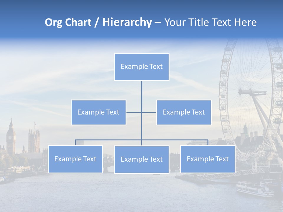 Built Structure Big Ben London Eye PowerPoint Template