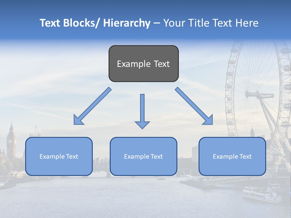 Built Structure Big Ben London Eye PowerPoint Template