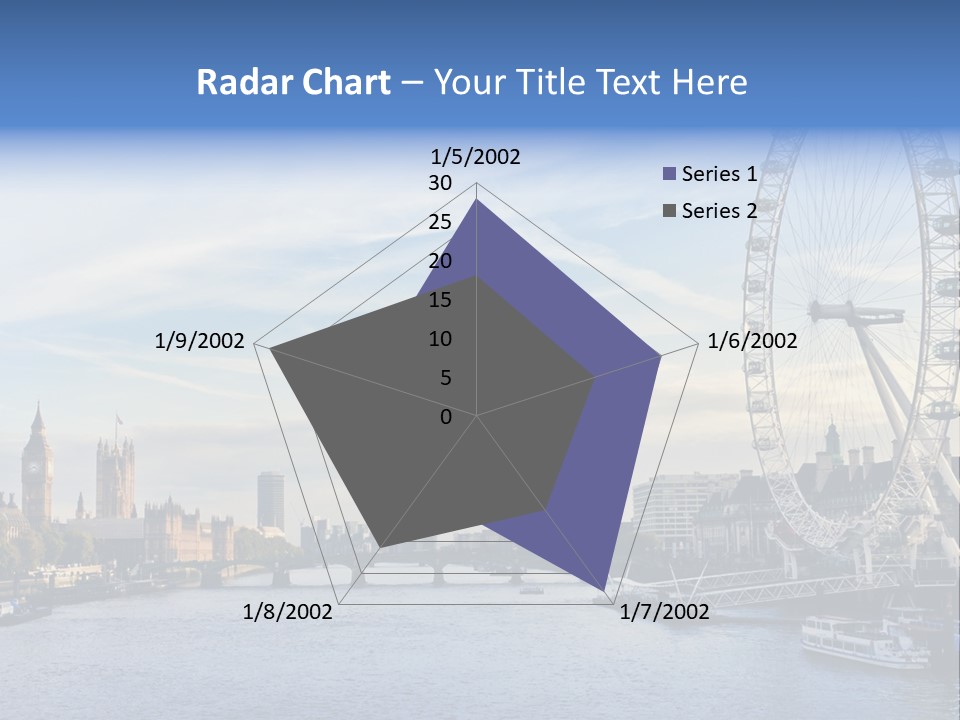 Built Structure Big Ben London Eye PowerPoint Template