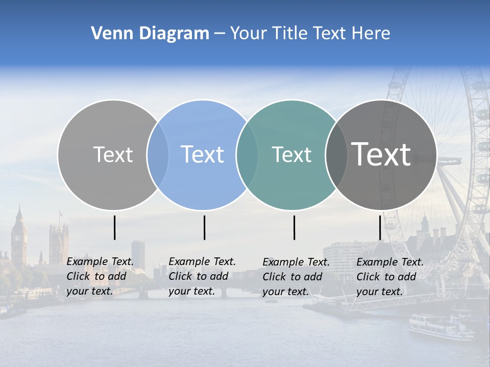 Built Structure Big Ben London Eye PowerPoint Template