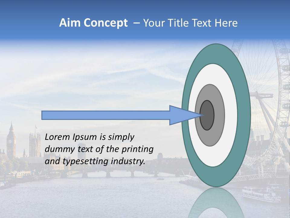 Built Structure Big Ben London Eye PowerPoint Template