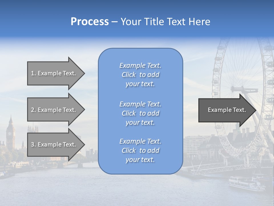 Built Structure Big Ben London Eye PowerPoint Template