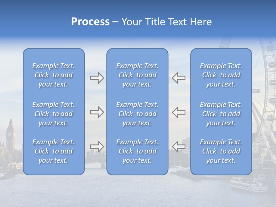 Built Structure Big Ben London Eye PowerPoint Template