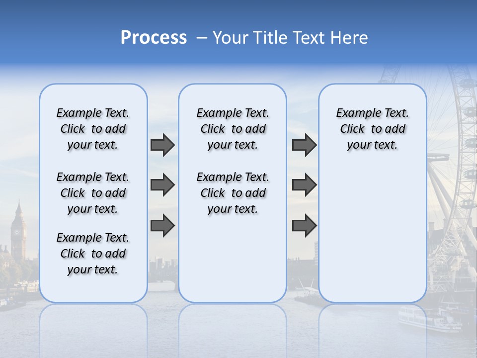 Built Structure Big Ben London Eye PowerPoint Template