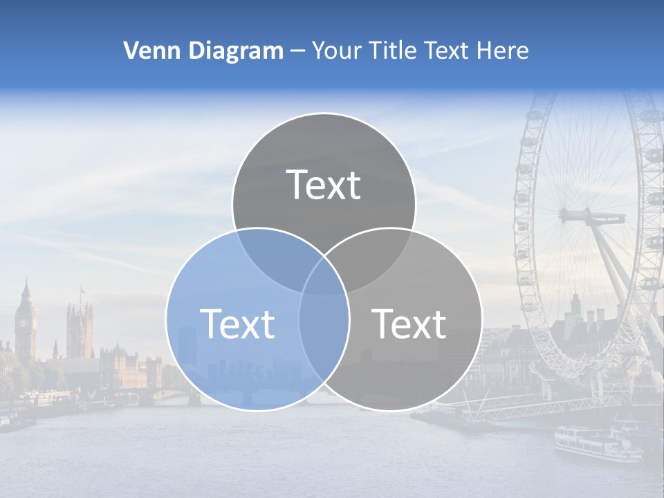 Built Structure Big Ben London Eye PowerPoint Template