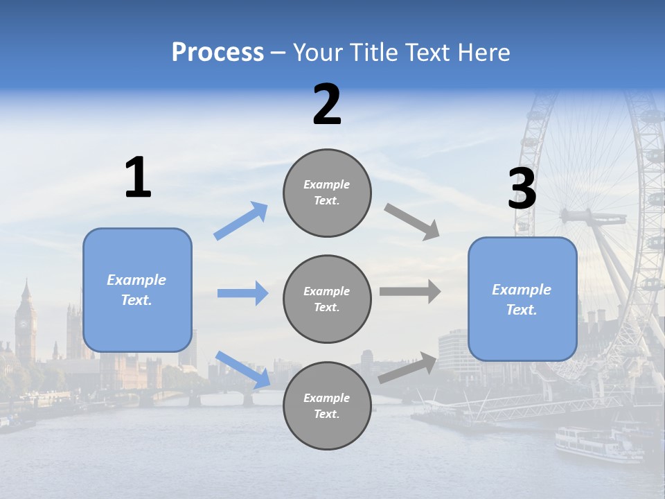 Built Structure Big Ben London Eye PowerPoint Template