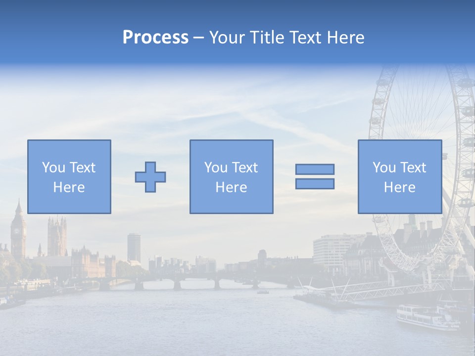 Built Structure Big Ben London Eye PowerPoint Template