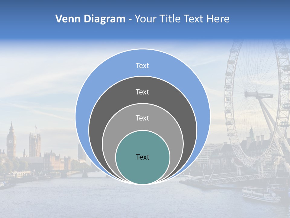 Built Structure Big Ben London Eye PowerPoint Template