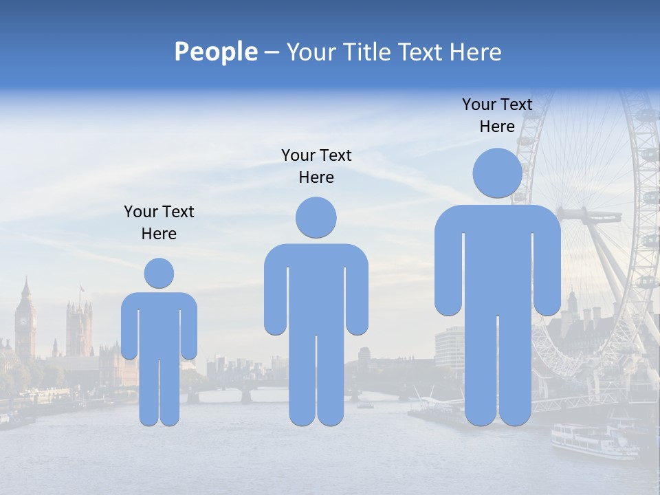 Built Structure Big Ben London Eye PowerPoint Template