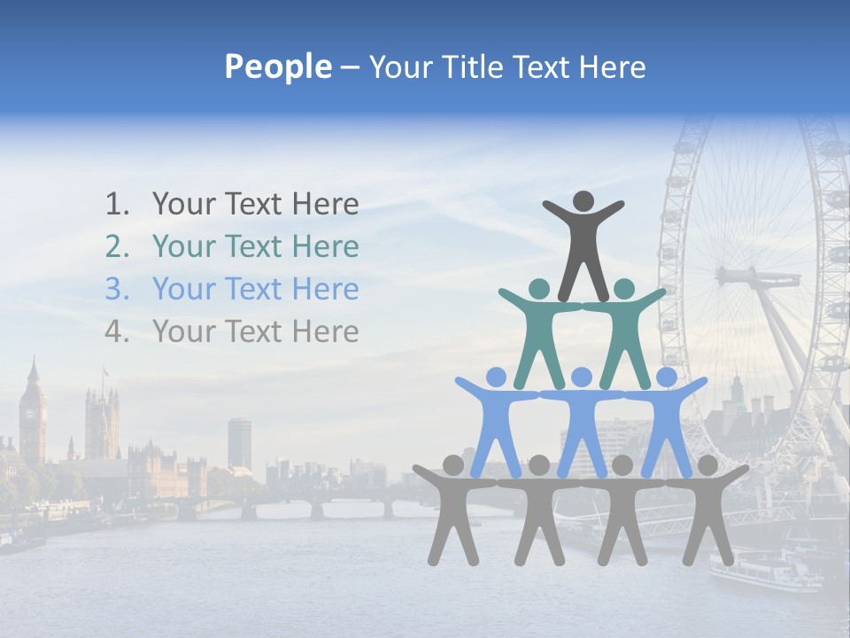 Built Structure Big Ben London Eye PowerPoint Template