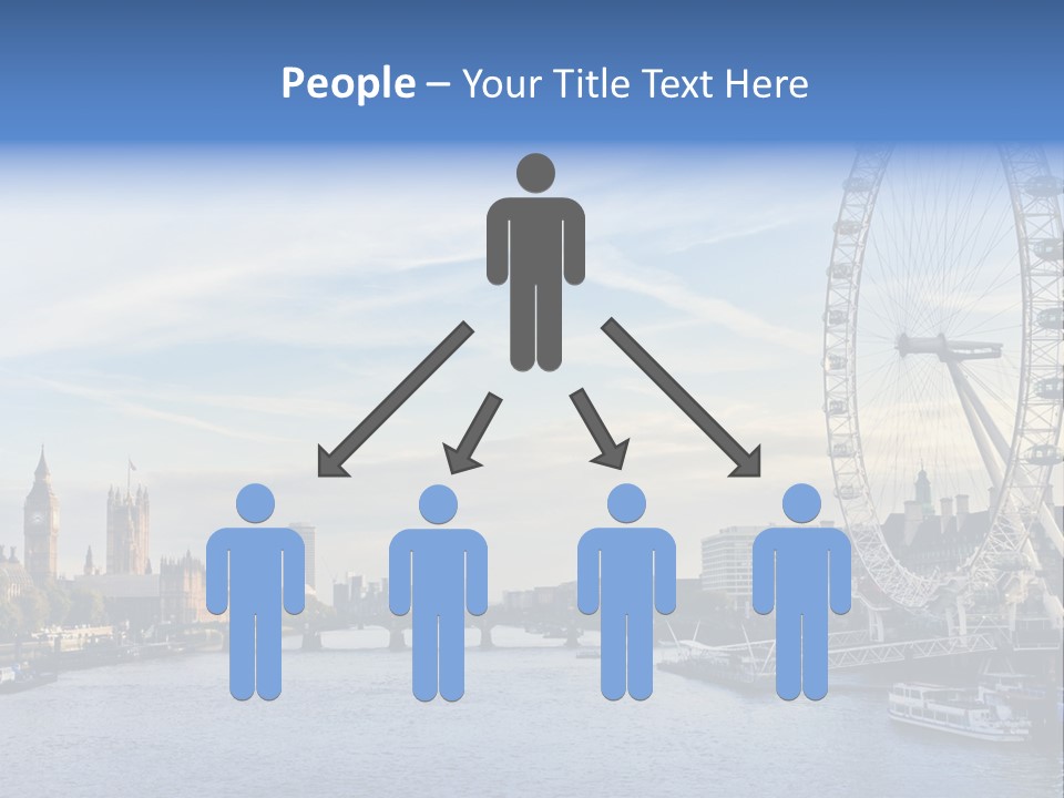 Built Structure Big Ben London Eye PowerPoint Template