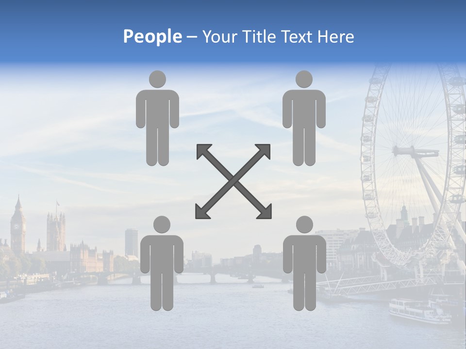 Built Structure Big Ben London Eye PowerPoint Template