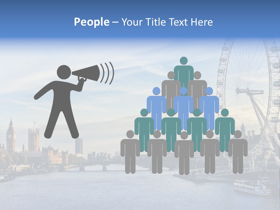 Built Structure Big Ben London Eye PowerPoint Template