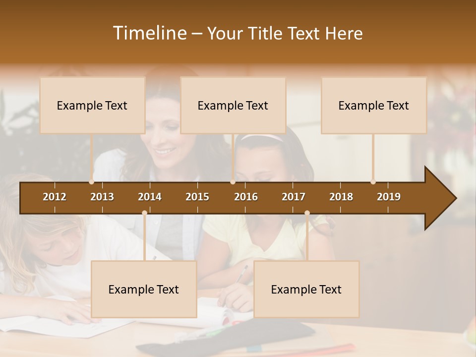 Mature Girl Pencil PowerPoint Template