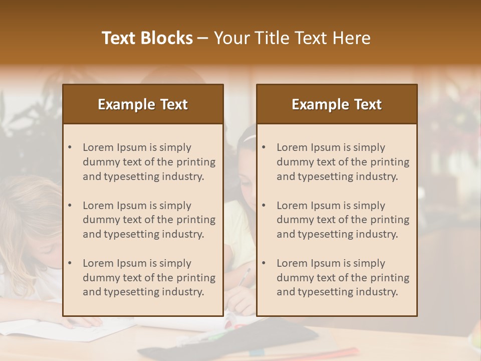 Mature Girl Pencil PowerPoint Template