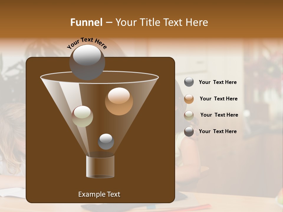 Mature Girl Pencil PowerPoint Template