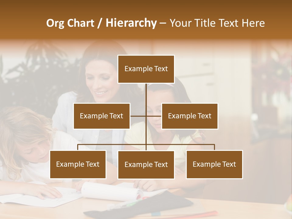 Mature Girl Pencil PowerPoint Template