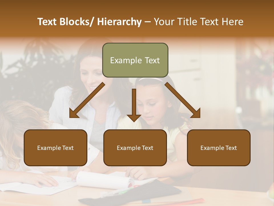 Mature Girl Pencil PowerPoint Template