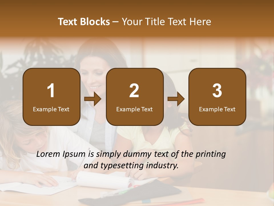 Mature Girl Pencil PowerPoint Template