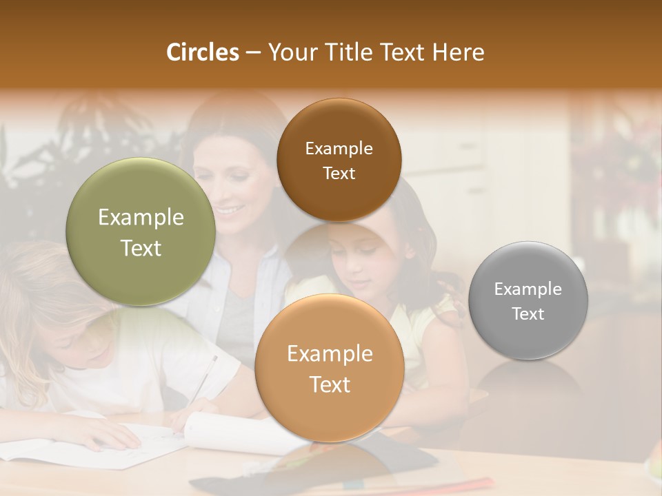 Mature Girl Pencil PowerPoint Template